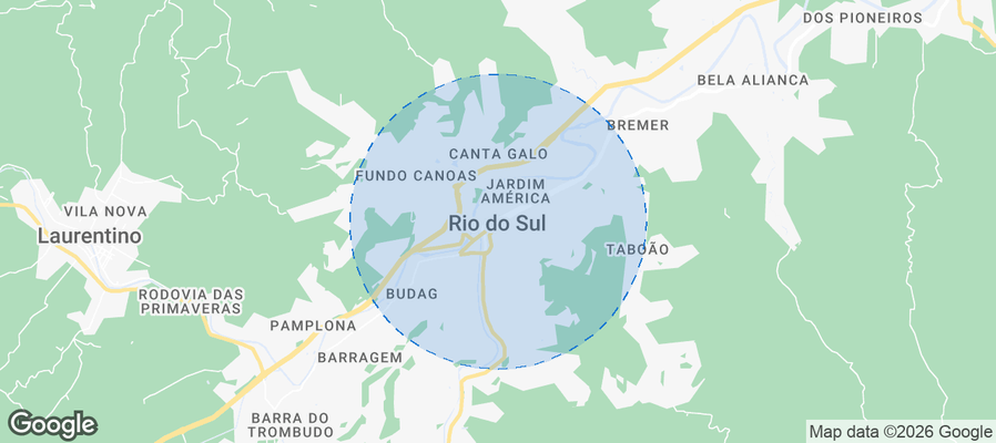 Rio do Sul Airbnb map
